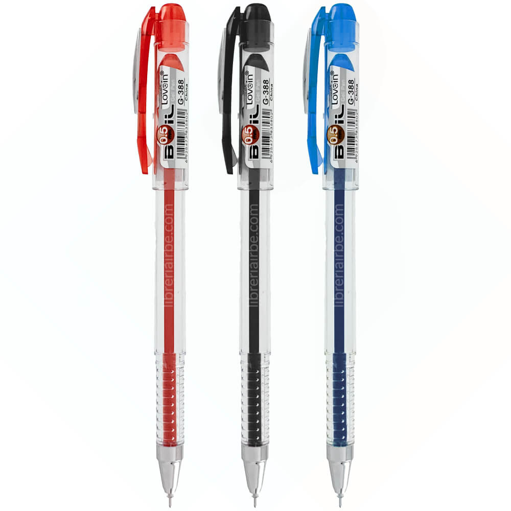 Bolígrafo, Micropunta de Tinta Gel, Punta Fina de 0.5 mm, BOIL – Lovein