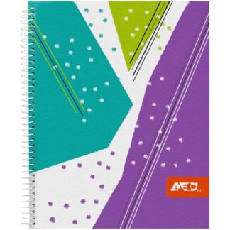 Cuaderno Tamaño Carta, Espiral de Metal, Tapa Dura, ABC, con 100 Hojas Punteadas