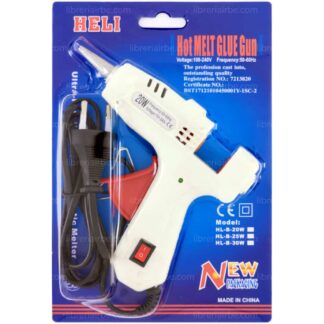 Pistola de Pegamento Caliente, para Silicona en Barra Delgada de 0.7 cm, 20W