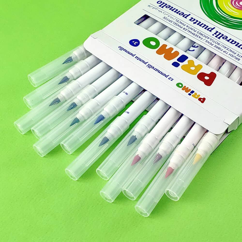 Set de 12 Marcadores Punta Pincel Acuarelables PRIMO - Imagen 4