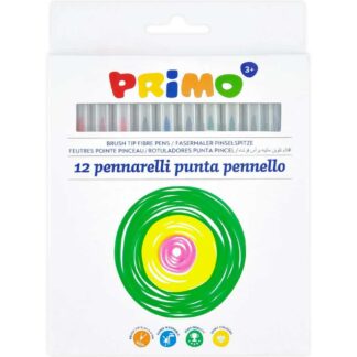 Set de 12 Marcadores Punta Pincel Acuarelables PRIMO