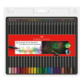 Set 24 EcoLápices de Colores Faber-Castell SuperSoft