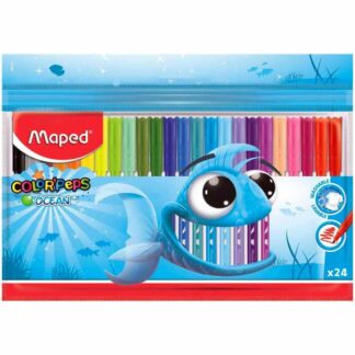 Set de 36 Marcadores Escolares Lavables Maped Color’Peps Ocean