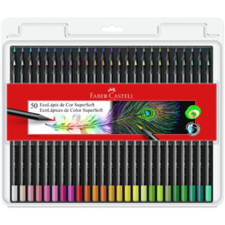 Set 50 EcoLápices de Colores Faber-Castell SuperSoft