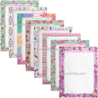 Hojas Trapper Perfumadas, Génesis, Tamaño Carta, Paquete de 200, con 3 Perforaciones, Cuadriculadas, 5 mm.