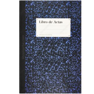 Libro de Actas, Tamaño Oficio, ABC, Cuaderno Empastado, Foliado, con 100 Hojas