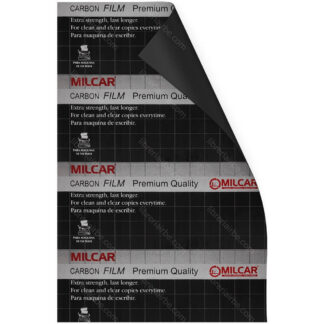 Papel Carbónico Film, Tamaño Oficio, Plastificado, MILCAR