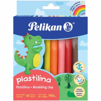 Caja de 10 Barras de Plastilina Pelikan