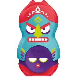 Borrador y Tajador de 1 Orificio con Depósito Maped Loopy Totem