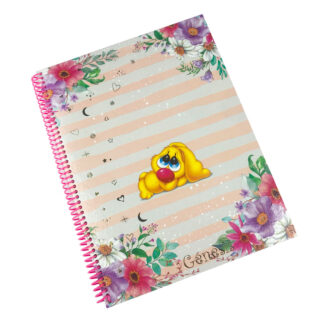 Cuaderno Tamaño Carta, Espiral de Plastico, Tapa Dura, Genesis perfumado, con 100Hojas Cuadriculadas 5 mm